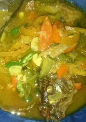 Foto resep Ikan asin kuah kuning