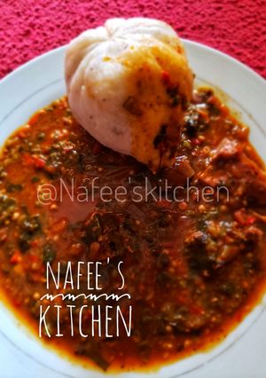 Ogbono soup ainihin hoton girkin