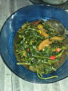 Foto resep Tumis kangkung saus teriyaki asam manis pedas
