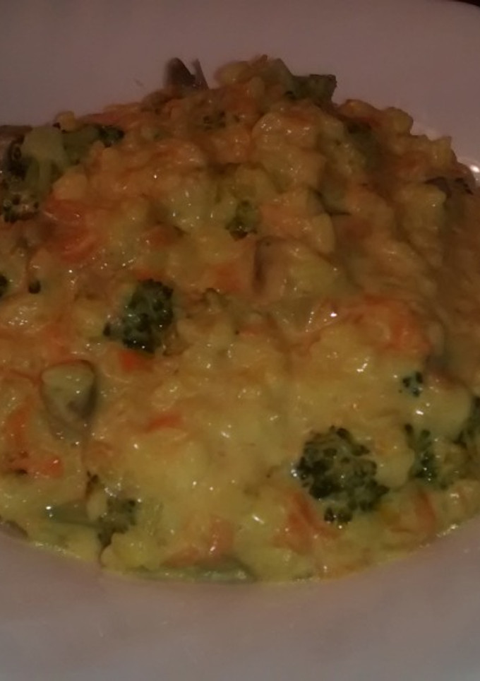 Una foto de Risotto de verduras