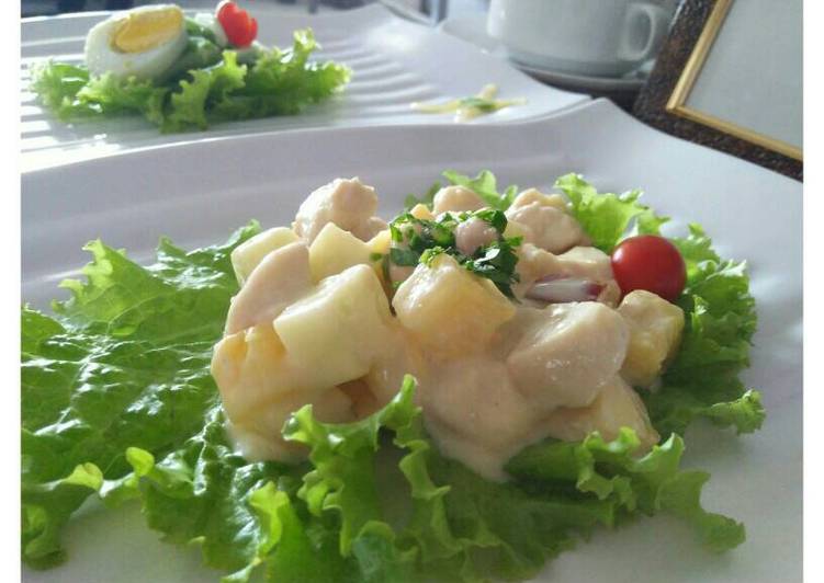 Cara Mudah Membuat Chicken Salad Mayonnaise Bikin Manjain Lidah