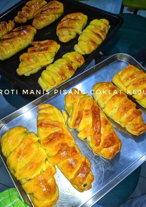 Foto resep Roti manis pisang coklat