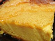 Una foto de flan de leche vegetal