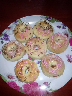 Una foto de Donas al horno sin manteca, rellenas