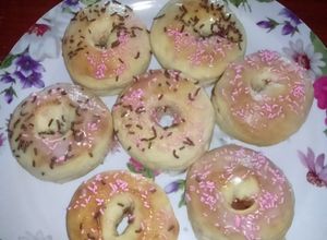 Una foto de Donas al horno sin manteca, rellenas