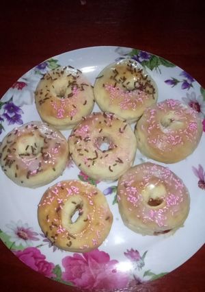 Una foto de Donas al horno sin manteca, rellenas
