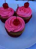 Muffins de moka con topping de crema batida