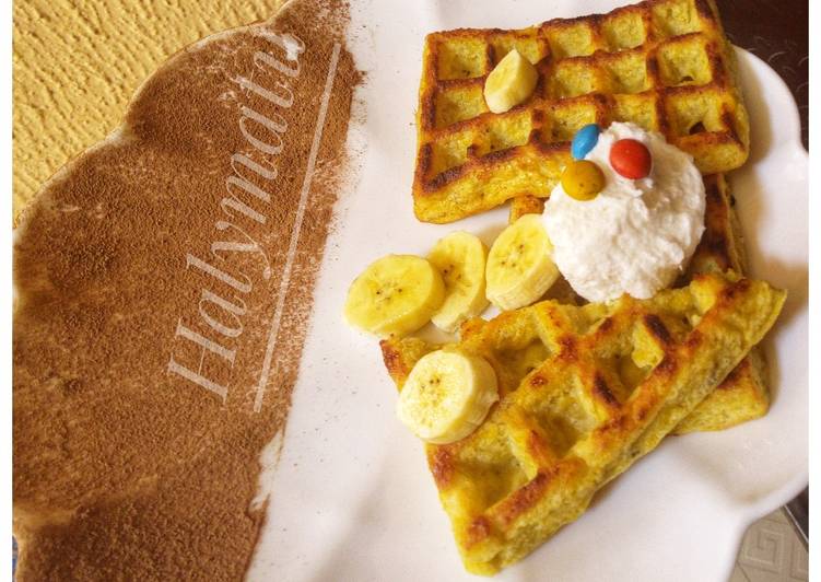 Recipe: Tasty Plantain waffles