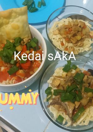 Foto resep Mi ayam full home made #mi_telor