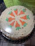 Pastel de zanahoria con nuez y pasas
