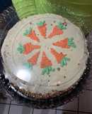 Pastel de zanahoria con nuez y pasas