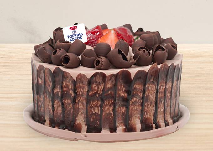 Bagaimana cara bikin Double Chocolate Brownie Cake dijamin nagih banget