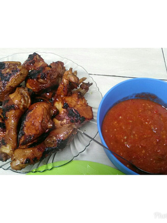 Resep Ayam bakar pedas manis gurih Praktis