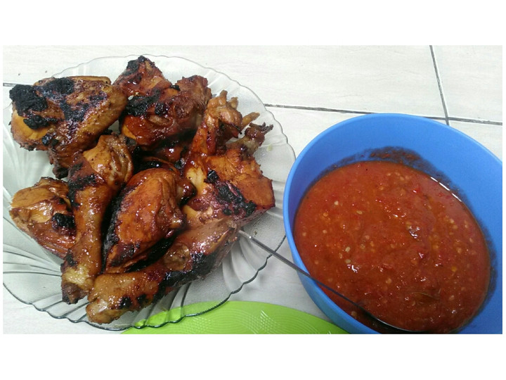 Resep Ayam bakar pedas manis gurih Praktis