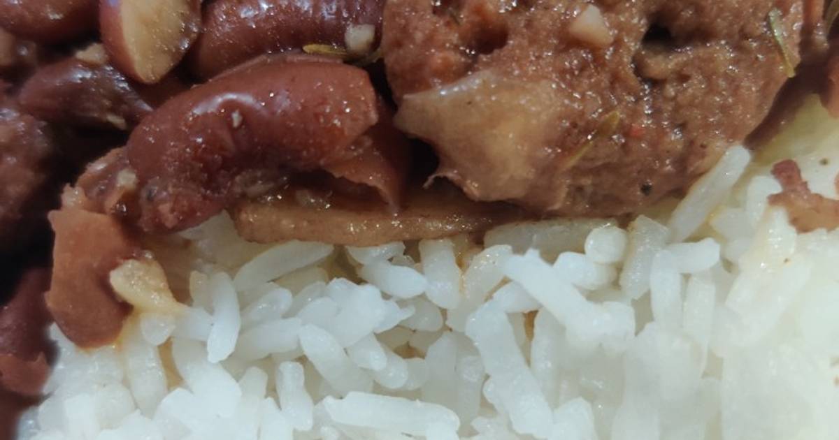 Cajun style red beans and rice Recipe by theonlygirl013 - Cookpad