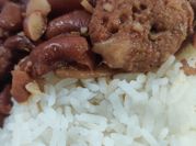 A picture of cajun red beans and rice