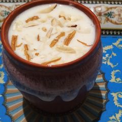 Badam milkshake (Almond milk shake) A picture of Badam milkshake (Almond milk shake).