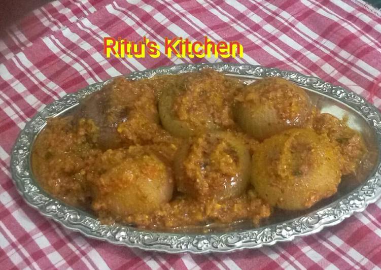 Recipe of Super Quick Homemade Stuffed onion with gravy