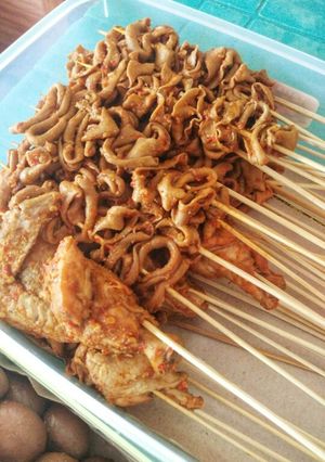 Foto resep Sate Usus dan Ayam Pedas
