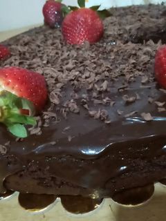 صورة لوصفة كيك الشوكولاته ببيضه واحده 🍰🍫