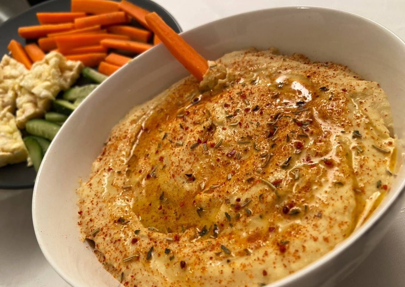 Hummus casero bajo en FODMAP