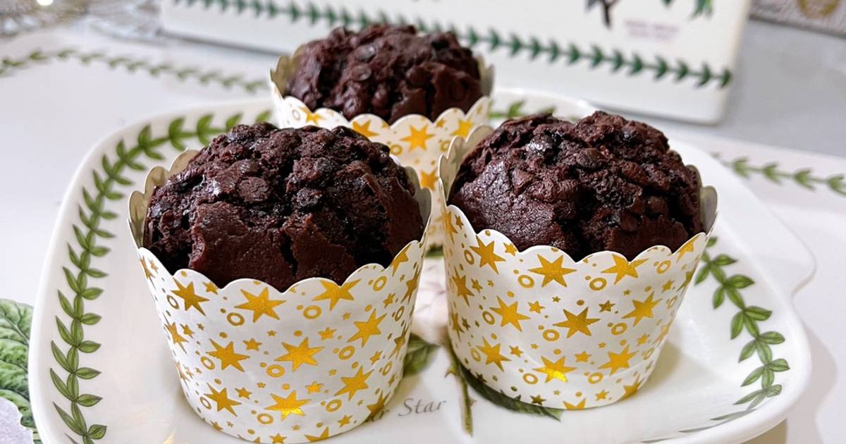 Resipi 👩‍🍳Triple Chocolate Muffins oleh Mahadiah Cookpad