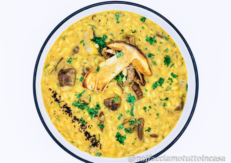 Risotto con Zucca e Porcini, Facile e Goloso