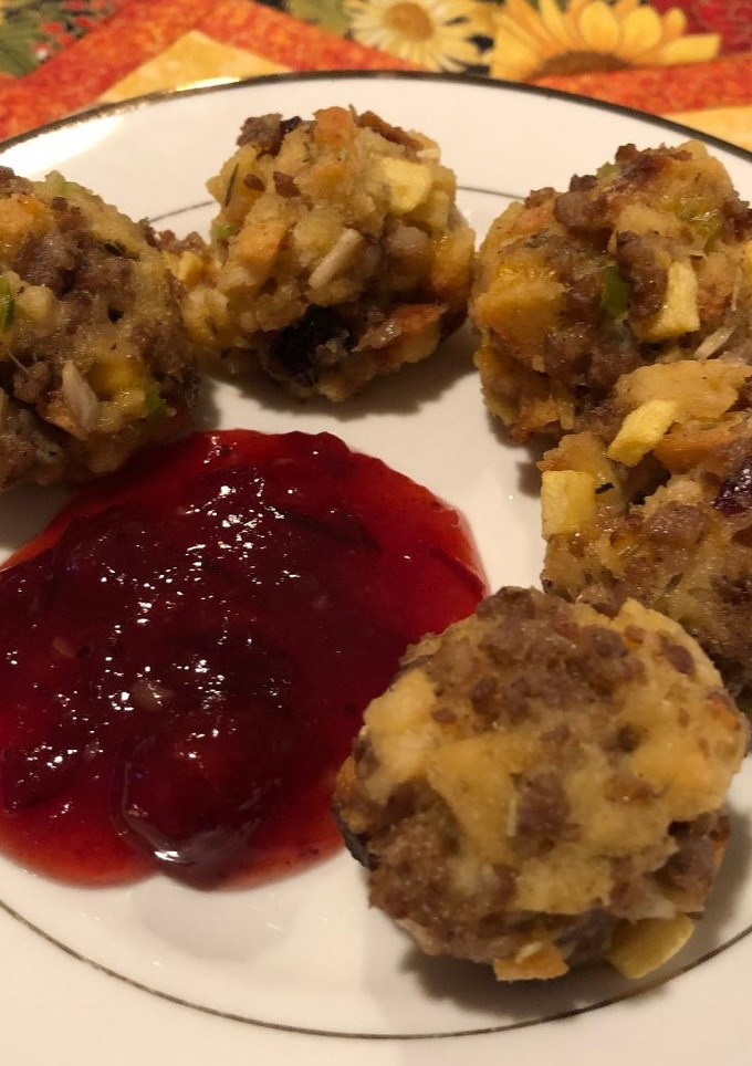 A picture of Stuffing Bites.