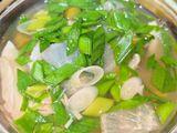 青蒜烏魚蔬菜湯