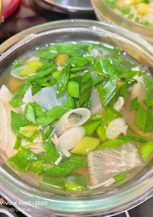 青蒜烏魚蔬菜湯 的食譜成品照片