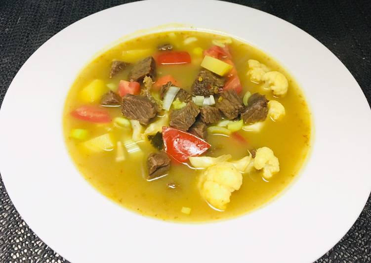 Resep Soto kuning daging dan sayuran ala Chef Turnip, Andalan