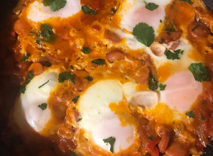 Una foto de Huevos rancheros