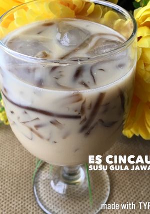 Foto resep Es Cincau Susu Gula Jawa