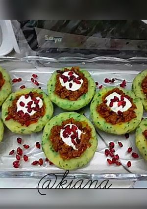 عکسی از دستور ❤ مانتی سیب زمینی 🍁🍁🍁