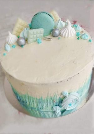 Ét-és fehércsokis torta gluténmentesen recept fotója