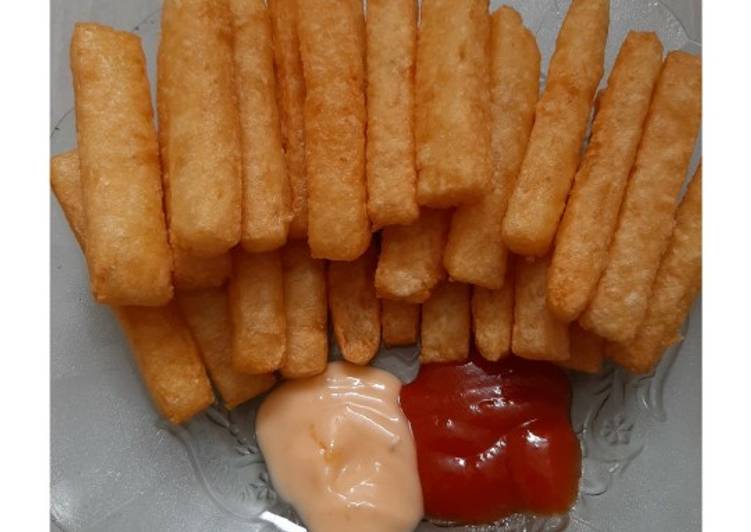 Bagaimana mengolah Potato Cheese stick, Enak Banget