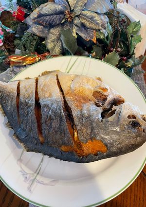 A picture of Fried Pomfret.