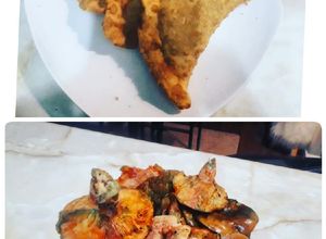Una foto de Empanadas de callampa rosada