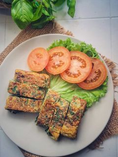 Foto resep Omelette bayam