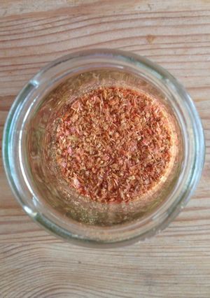 A picture of Furikake - prawn shells                                            Don’t throw away No.8.