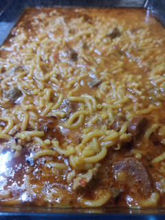 Una foto de Fideuá con carne en Thermomix