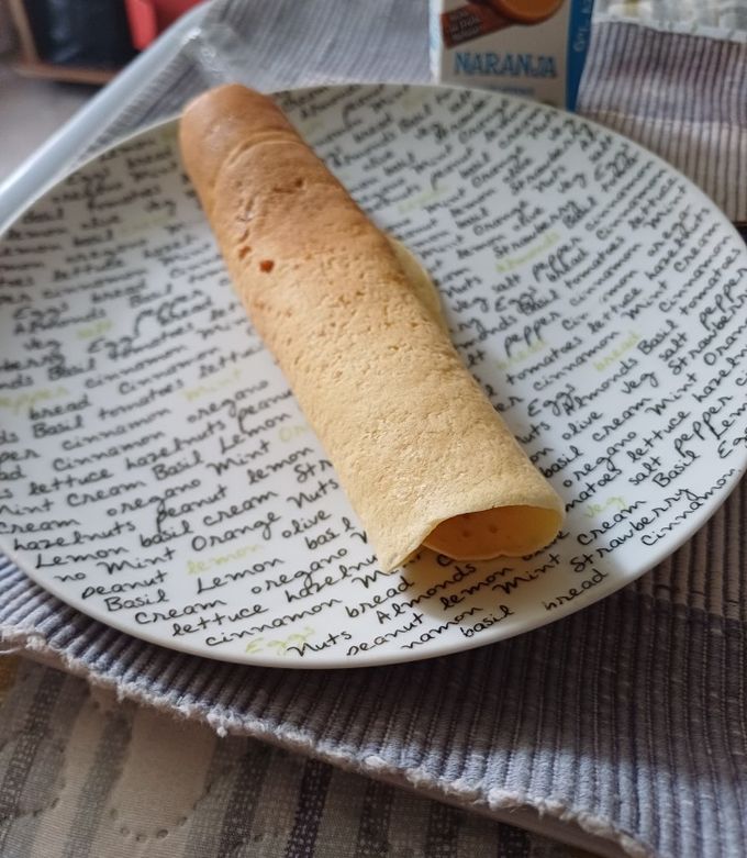 Una foto de Panqueques con manjar