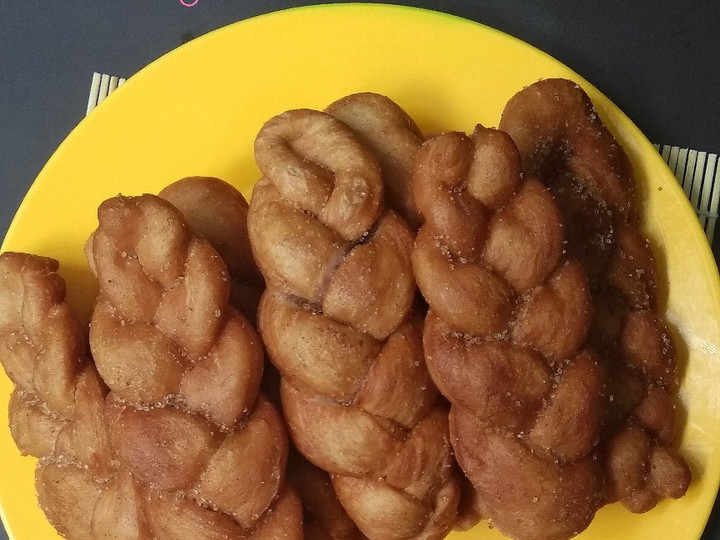 Bagaimana Menyiapkan Donat Kepang (kkwabaegi)Toping Sugar Cinnamon part 2, Sempurna