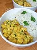 Curry de crevettes à la mangue et au lait de coco