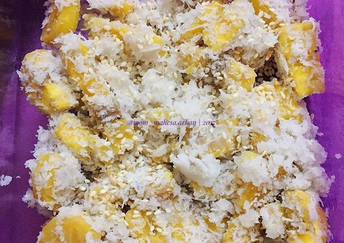 Resep Urap Kelapa Pisang Tanduk, Enak