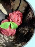 Helado saludable de fresa y plátano con vainilla (fácil y rápido)
