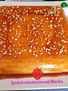 Una foto de Tarta-Flan de queso y almendras