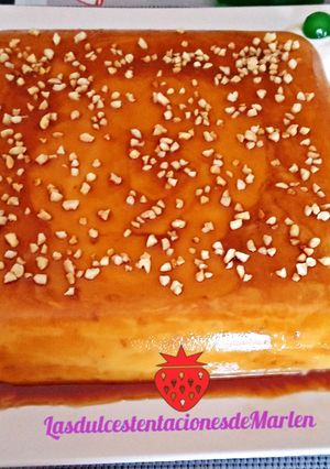 Una foto de Tarta-Flan de queso y almendras