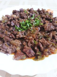 صورة لوصفة كبدة دجاج مشرملة