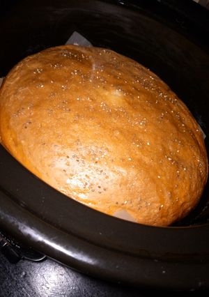 A picture of Slow-cooked Bread.